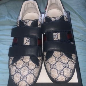 Gucci print blue tennis /loafers